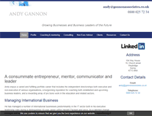 Tablet Screenshot of gannonassociates.co.uk